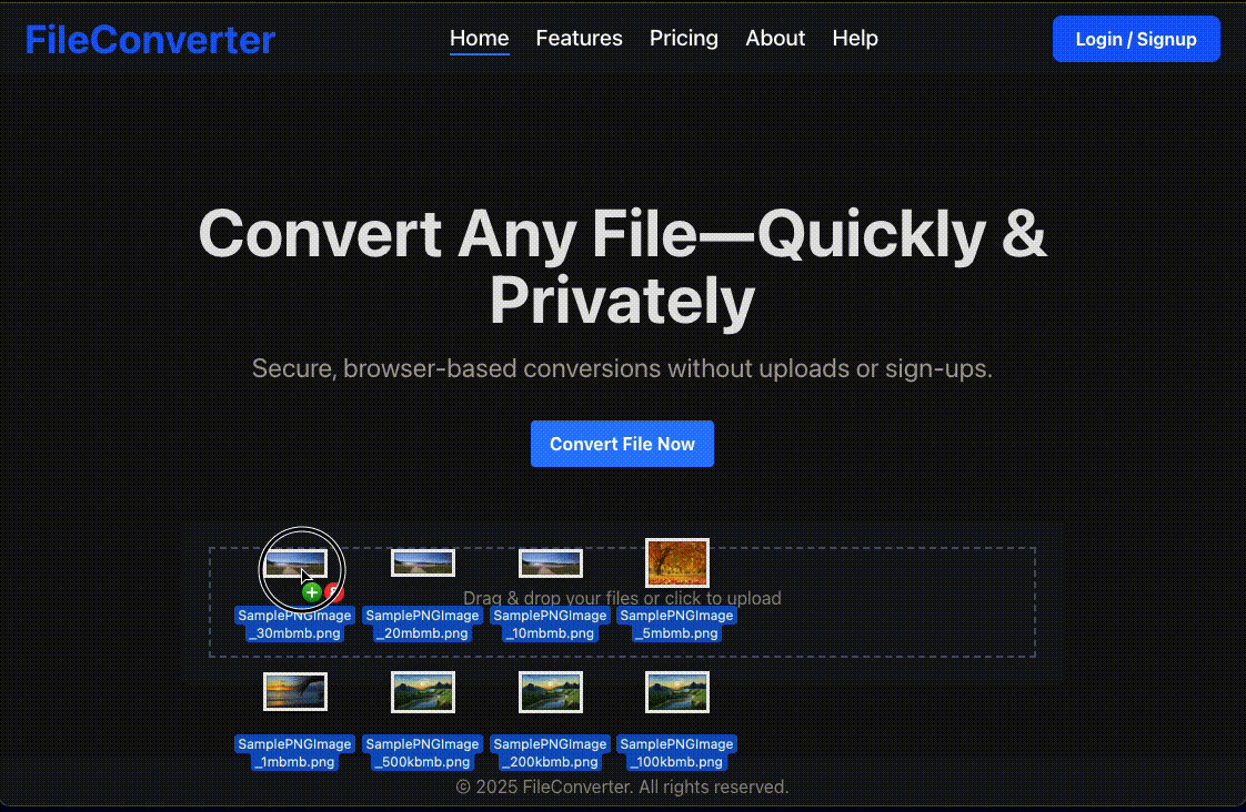 FileConverter - Online File Conversion Tool screenshot